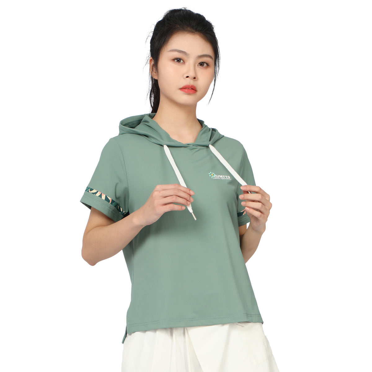 Humtto Women's Casual Hooded Performance T-Shirt