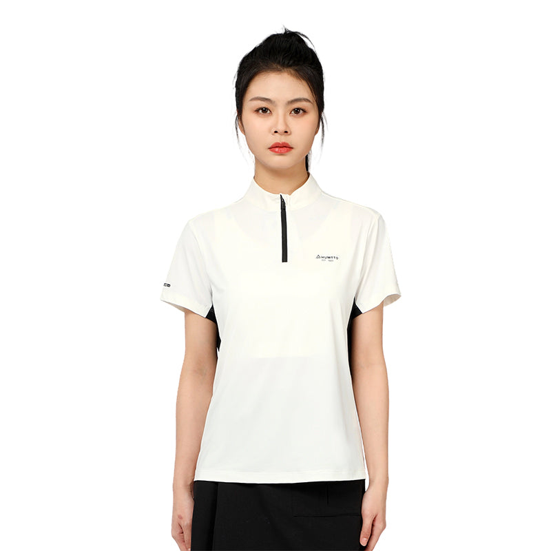 Humtto Women's UPF50+ Cooling Half-Zip Performance T-Shirt
