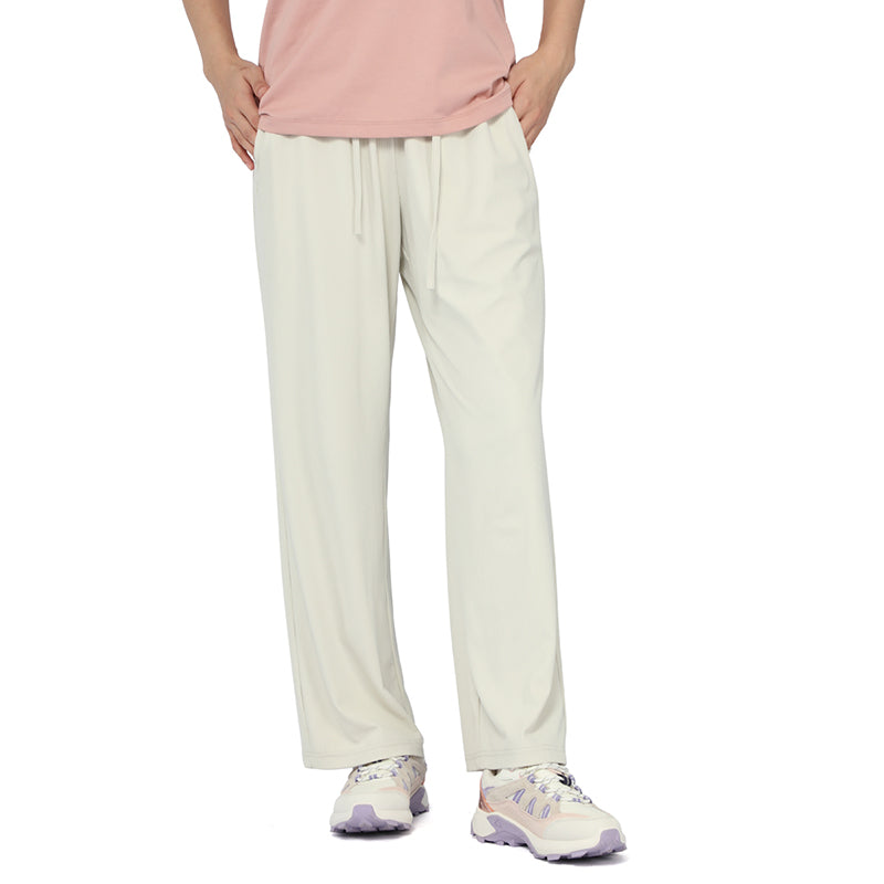 Humtto Women's Ice Silk Wide Leg Lounge Pants