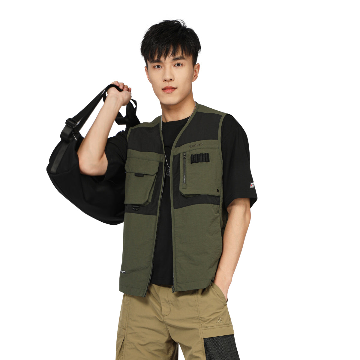 Humtto Men's Adventure Multi-Pocket Utility Vest