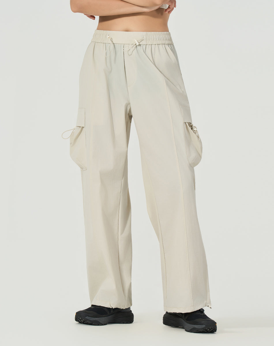 Humtto Women's UPF50+ Waterproof Wide-Leg Cargo Pants