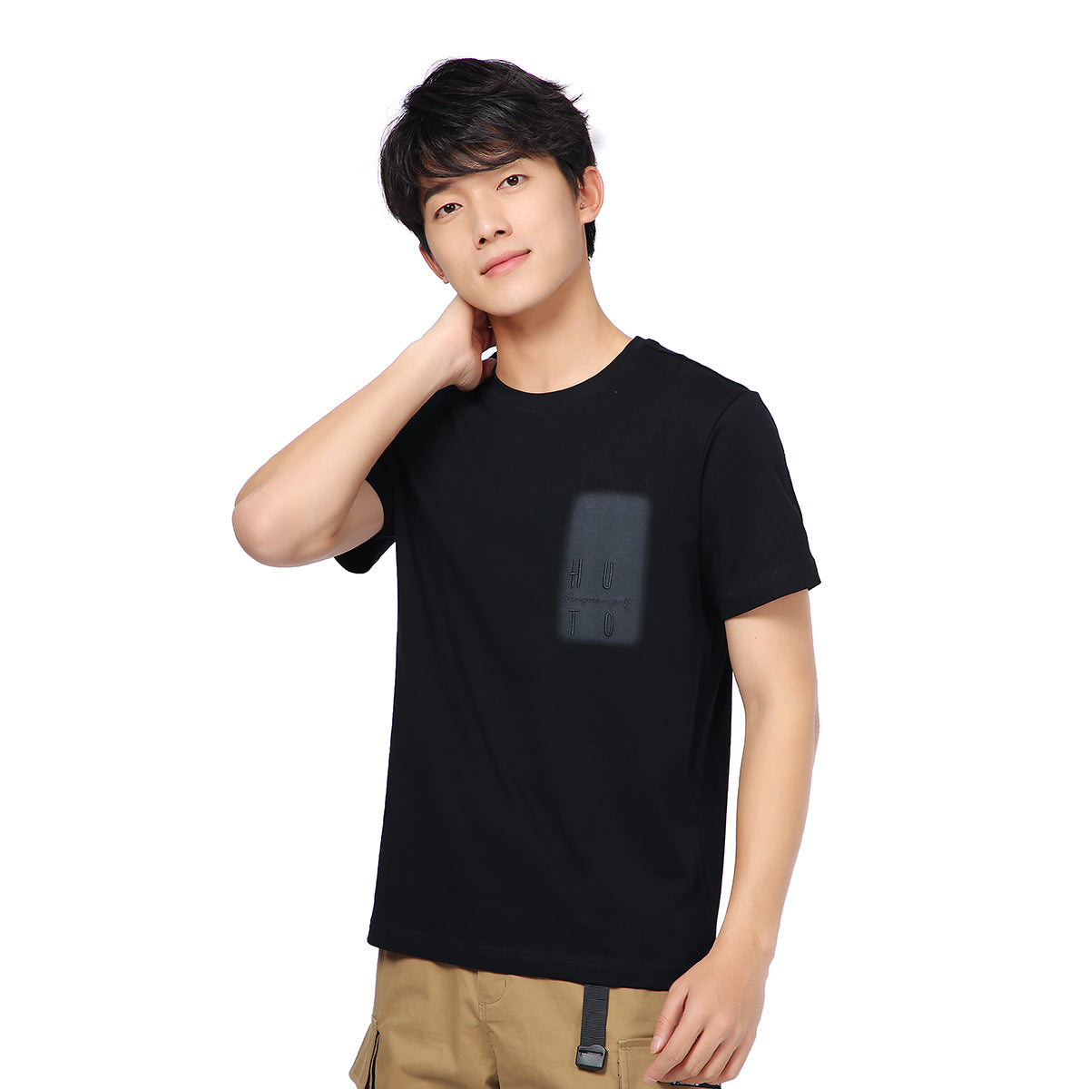 Humtto Men's Urban Minimal Graphic T-Shirt