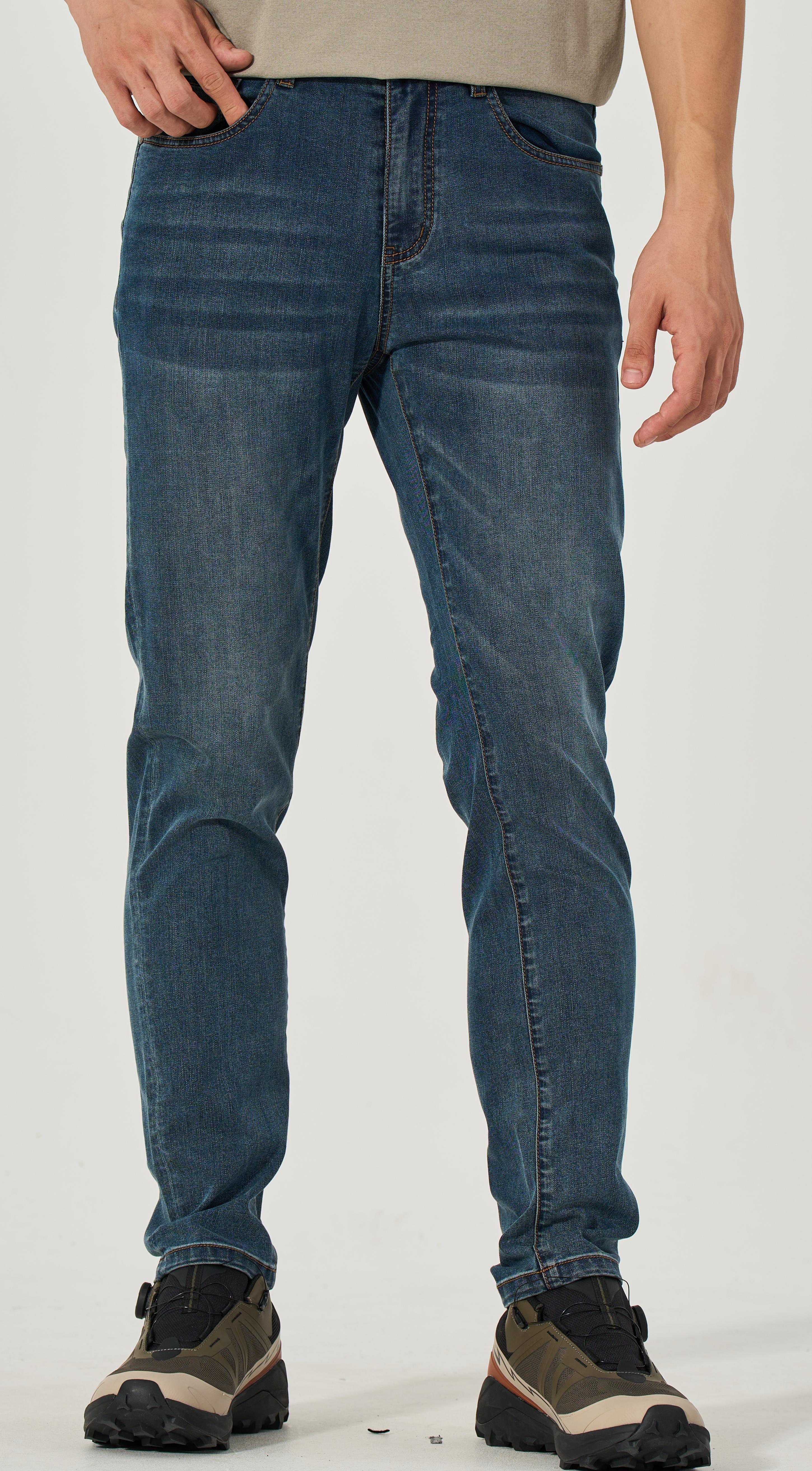Humtto Men's Stretch Slim Fit Denim Jeans